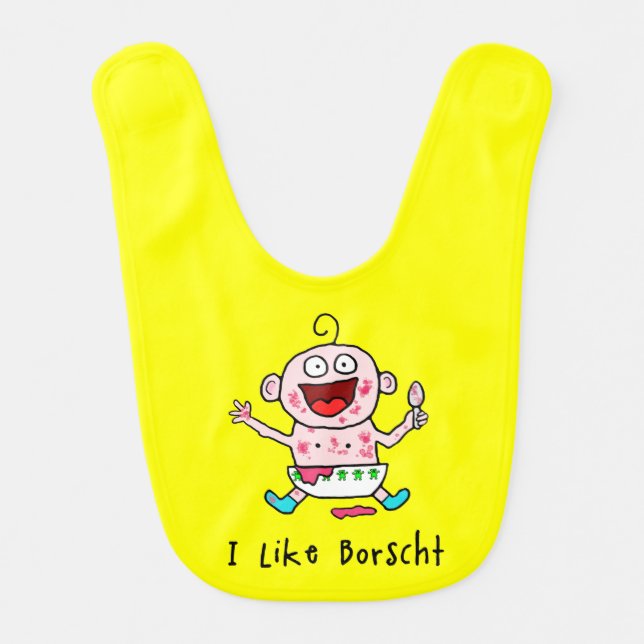 Borscht Baby Baby Bib (Front)