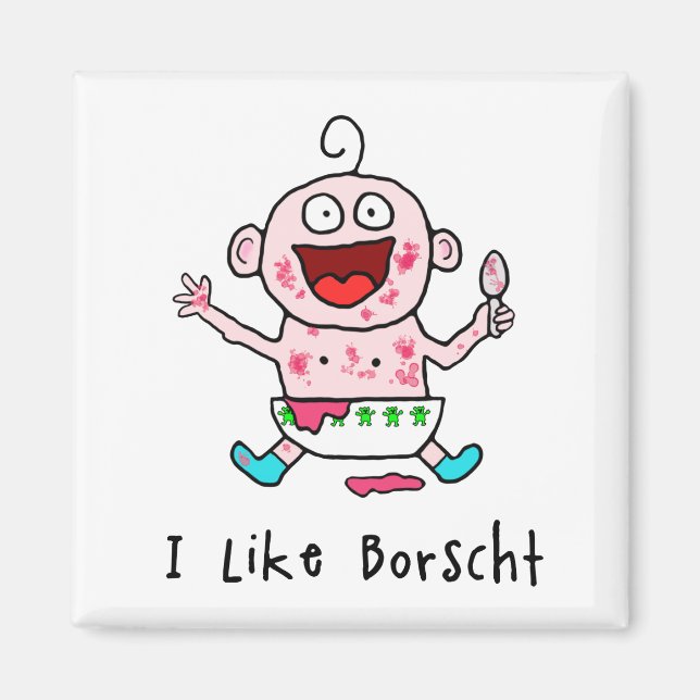 Borscht Baby Magnet (Front)