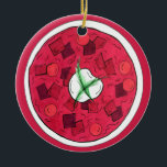 Borscht Eastern European Red Beet Beetroot Soup Ceramic Ornament<br><div class="desc">Design features an original illustration of a bowl of borscht, a sour beetroot soup popular in Ukraine and throughout Eastern Europe. This beet soup design is also available on other products. Lots of additional food prints are also available from this shop. Don't see what you're looking for? Need help with...</div>