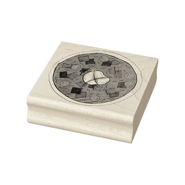 Borscht Eastern European Red Beet Beetroot Soup Rubber Stamp (Stamp)