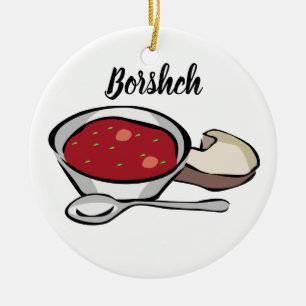Borshch Ceramic Christmas Tree Ornament