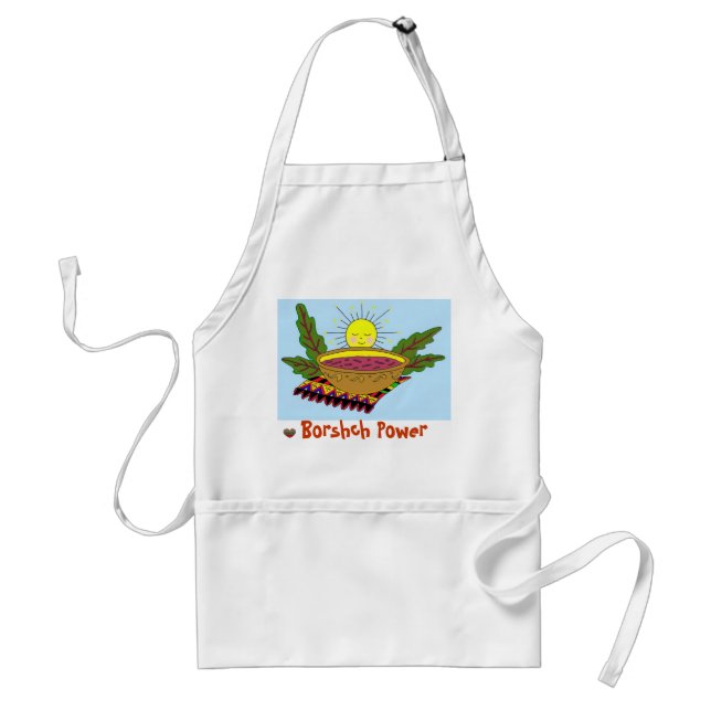 Borshch Power Adult Apron (Front)
