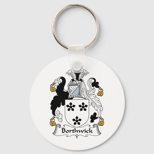 Borthwick Family Crest Keychain (Front)