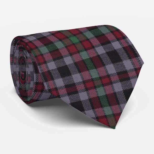 Borthwick Scottish Clan Tartan Neck Tie (Rolled)