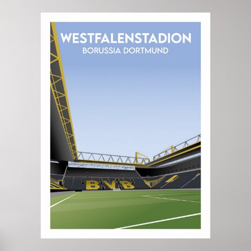 Borussia Dortmund Poster Illustrstion