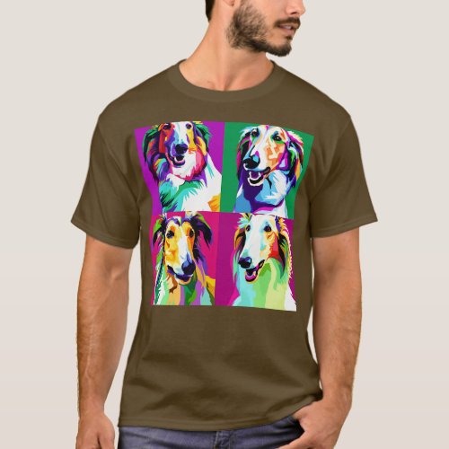 Borzoi Art Dog Lover Gifts T_Shirt