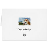 Borzoi Art Gifts Cards (Back Horizontal)