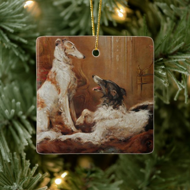 Borzoi Christmas Ornament (Tree)