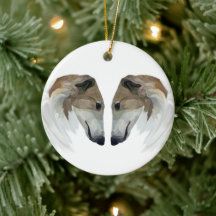 Borzoi Christmas Ornament