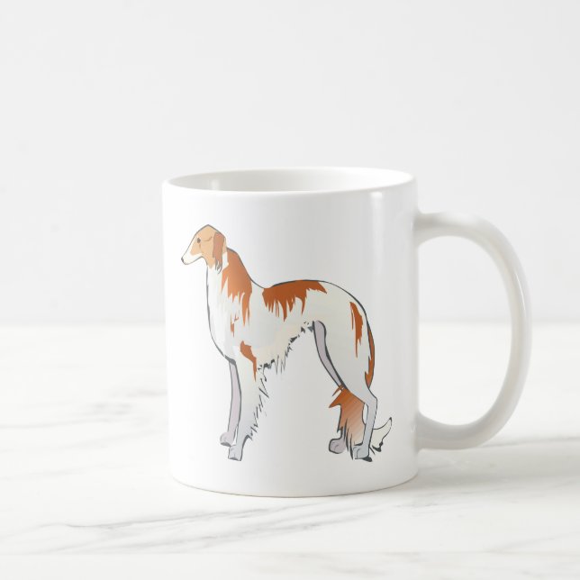 Borzoi Coffee Mug (Right)