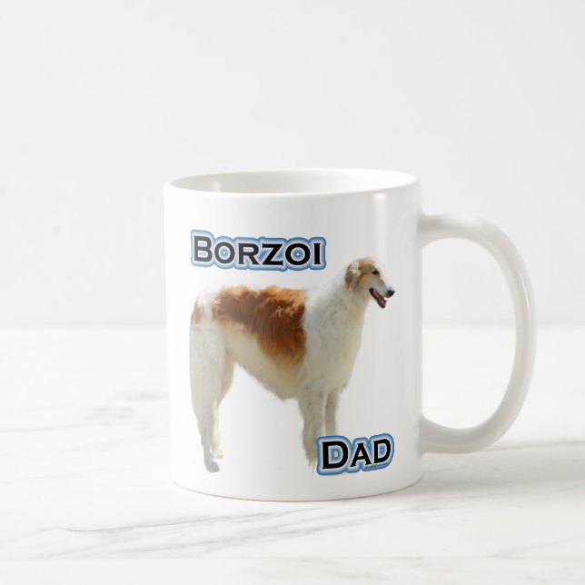 Borzoi Dad 4 Coffee Mug (Right)