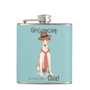Borzoi Dad Flask