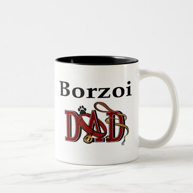Borzoi Dad Mug (Right)