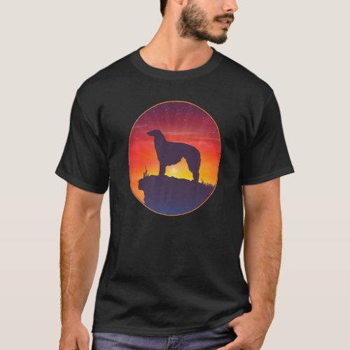 Borzoi Dog Breed  4 T_Shirt
