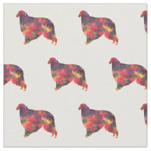 Borzoi Dog Geometric Pattern Silhouette Multi