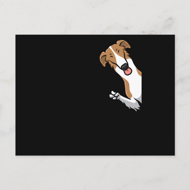 Borzoi Dog Postcard (Front)