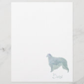 Borzoi Dog Watercolor Design (Front)