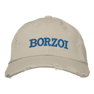 Borzoi Embroidered Cap