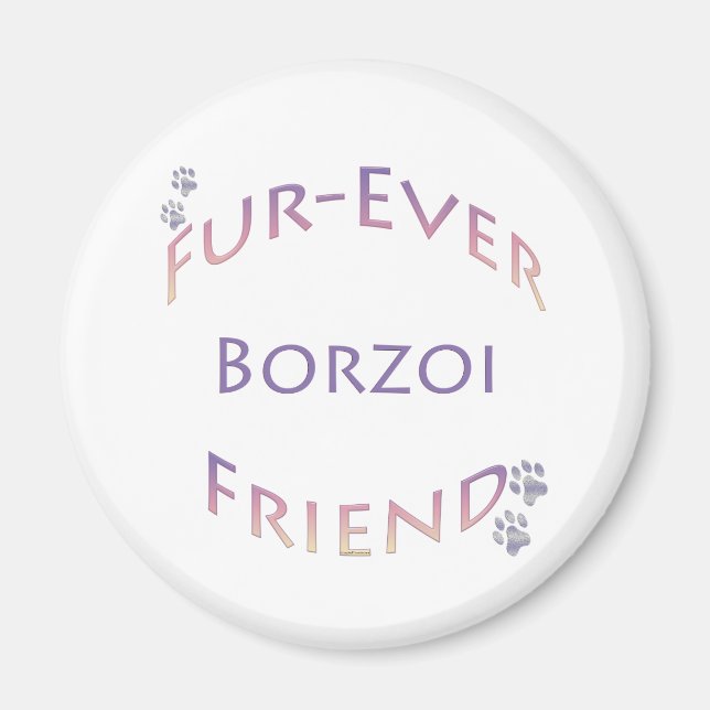 Borzoi Furever Magnet (Front)