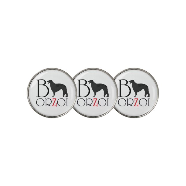 BORZOI GOLF BALL MARKER (3 Up)