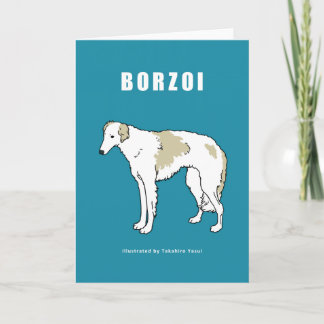 Borzoi Greeting Card