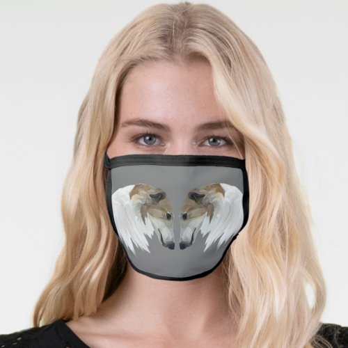 Borzoi Heads Face Mask