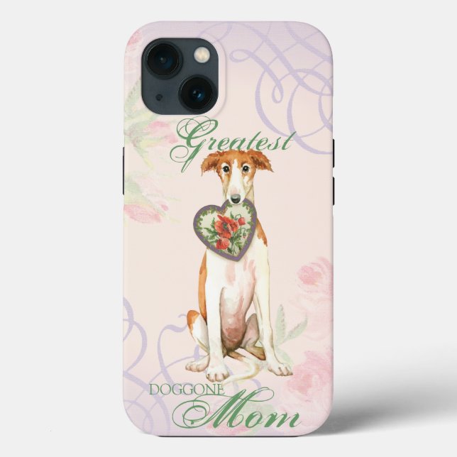 Borzoi Heart Mom Case-Mate iPhone Case (Back)