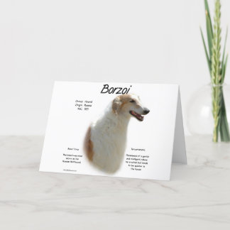 Borzoi History Design Holiday Card