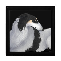 Borzoi In Repose Jewelry Box