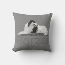 Borzoi In Repose Pillow