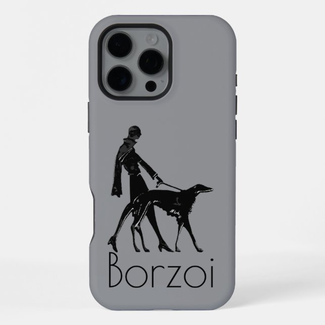 Borzoi Iphone Case (Back)