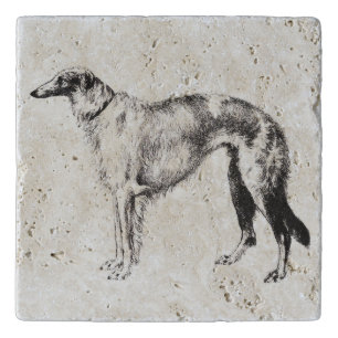 Borzoi Martynow Marble Trivet