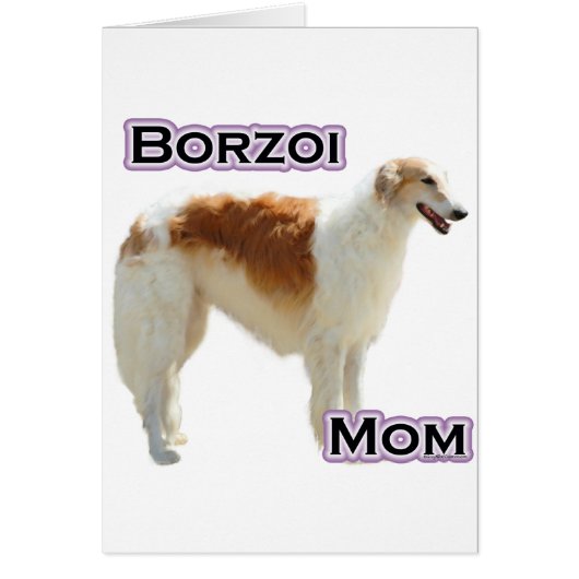 Borzoi Mom 4 Cards (Front)