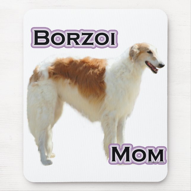 Borzoi Mom 4 Mouse Pad (Front)
