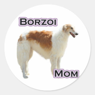 Borzoi Mom 4 - Sticker