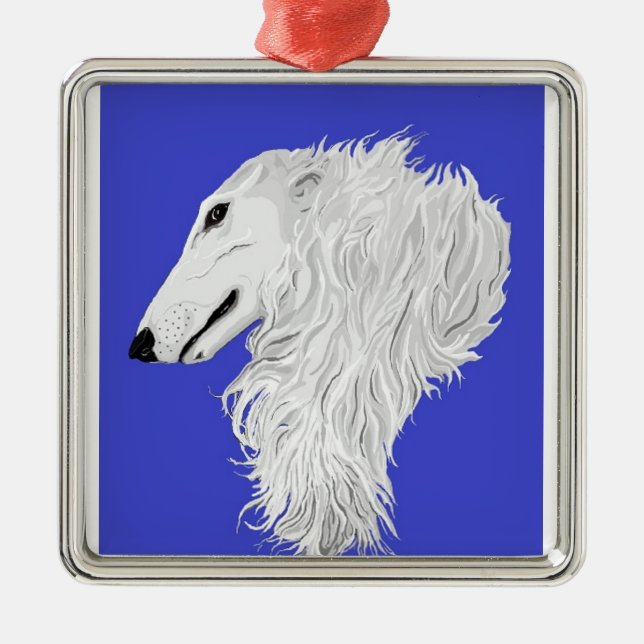 Borzoi ornament (Front)