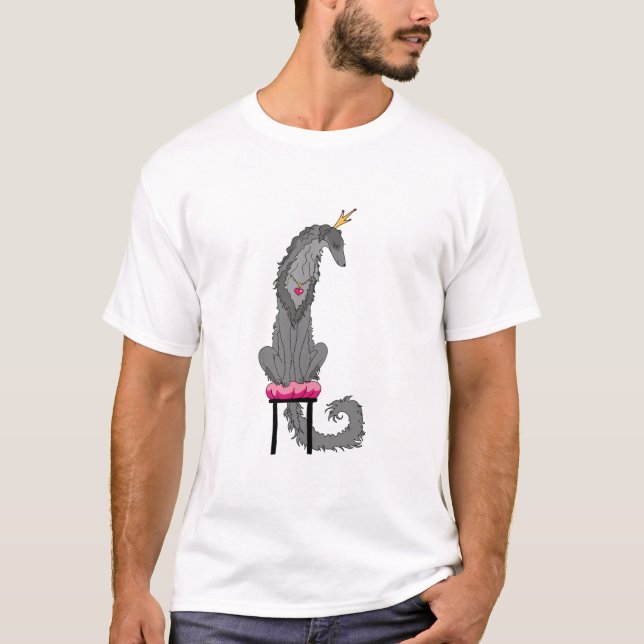 Borzoi Princess Gray T-Shirt (Front)