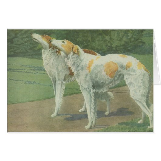 Borzoi (Russian Wolfhound) Cards (Front Horizontal)