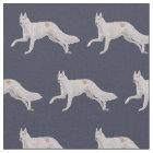 Borzoi Russian Wolfhound Dog Art Fabric