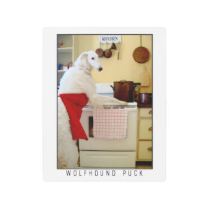 Borzoi Russian Wolfhound Pillow Dog Lover's Gift Metal Print