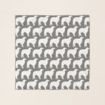 Borzoi Silhouettes Pattern Scarf<br><div class="desc">Borzoi Lover's Scarf</div>