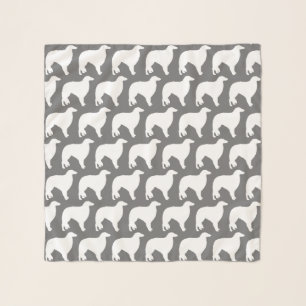 Borzoi Silhouettes Pattern Scarf