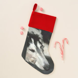 Borzoi Slumber Christmas Stocking
