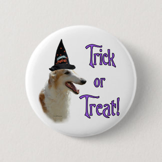 Borzoi Trick Pinback Button