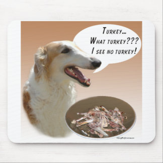 Borzoi Turkey Mouse Pad