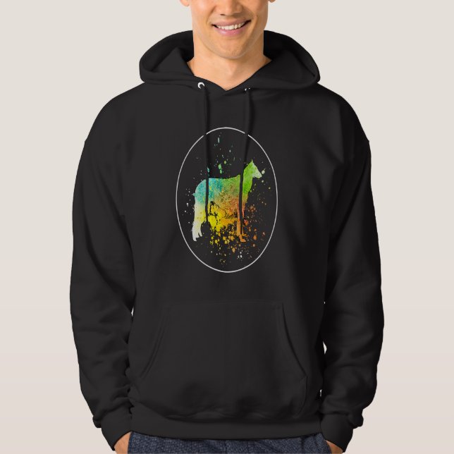 Borzoi Vintage  1 Hoodie (Front)
