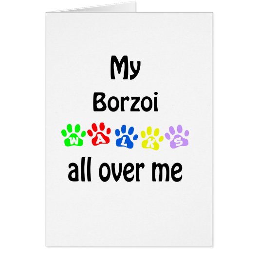 Borzoi Walks Design Cards (Front)