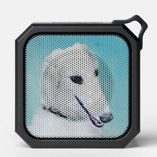 Borzoi White Painting _ Cute Original Dog Art Bluetooth Speaker