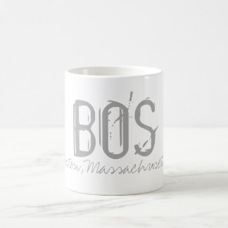 BOS Boston Airport Typography Coffee Mug