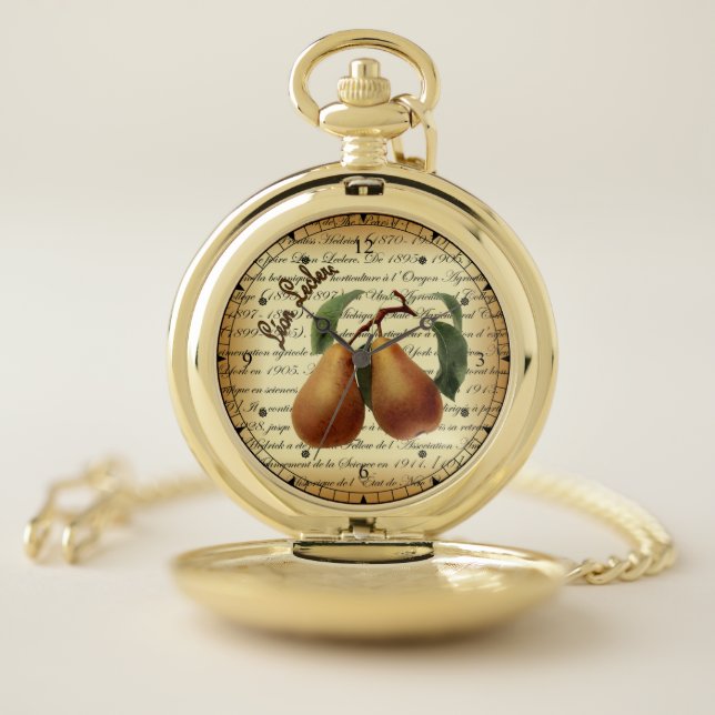 Bosc Pears~Léon Leclerc~Ulysses Prentiss Hedrick~ Pocket Watch (Inside)